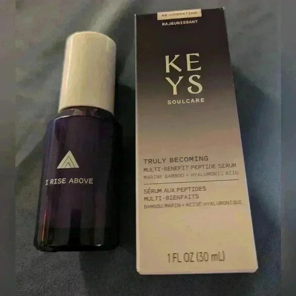 NIB Keys Soulcare Truly Becoming Multi Benefit Peptide Serum 1 Fl Oz - Picture 2 of 4